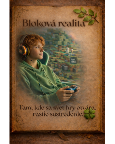 Bloková realita TOPGAL MIRA20046 chlapčenský školský set pixelový dizajn