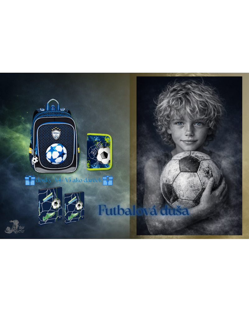 Chlapčenský školský set TOPGAL ENDY22016 futbalový dizajn pre malého športovca