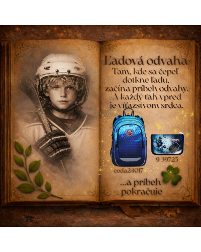 Ľadová odvaha TOPGAL CODA24017 chlapčenský školský set hokejový motív