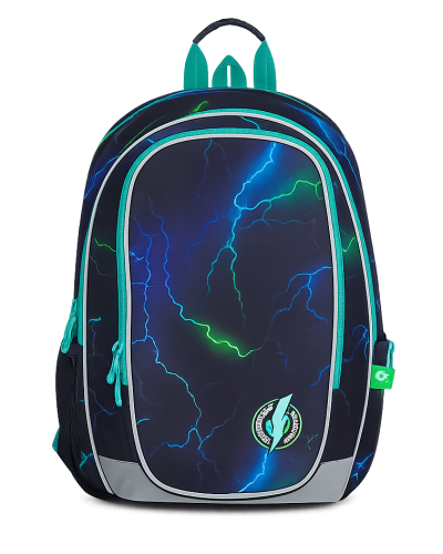 Bleskový šprint školský set TOPGAL MIRA24019 chlapčenský batoh s motívom bleskov