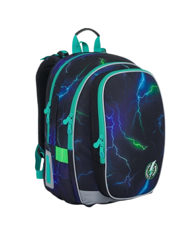 Bleskový šprint školský set TOPGAL MIRA24019 chlapčenský batoh s motívom bleskov