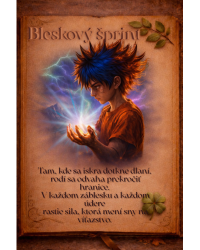 Bleskový šprint školský set TOPGAL MIRA24019 chlapčenský batoh s motívom bleskov