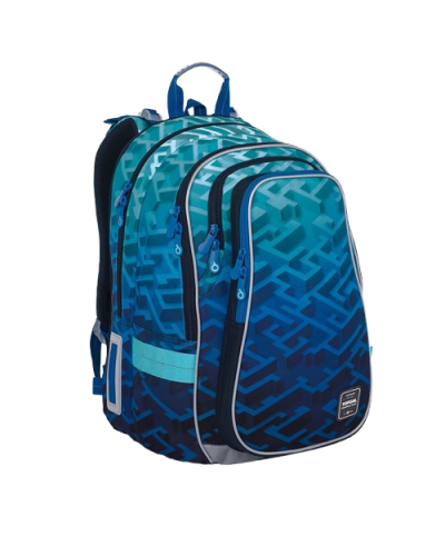 TOPGAL LYNN25017 chlapčenský školský set – batoh s motívom rýchlosti a športového auta