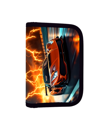 TOPGAL LYNN25017 chlapčenský školský set – batoh s motívom rýchlosti a športového auta