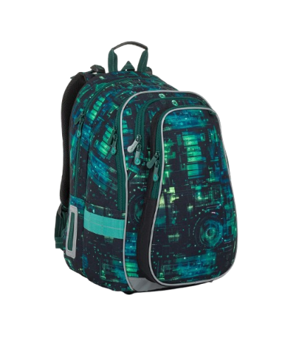 TOPGAL LYNN26019 chlapčenský školský set – školský batoh s neónovým digitálnym motívom