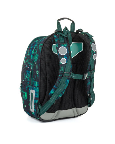 TOPGAL LYNN26019 chlapčenský školský set – školský batoh s neónovým digitálnym motívom