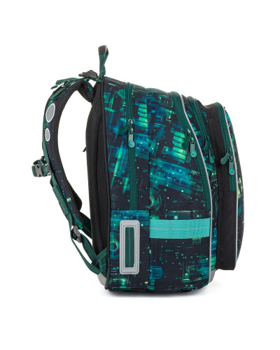 TOPGAL LYNN26019 chlapčenský školský set – školský batoh s neónovým digitálnym motívom