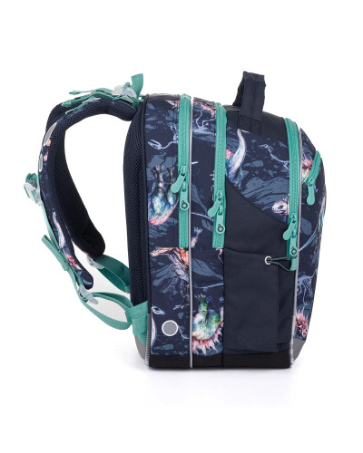 Chlapčenský školský set TOPGAL COCO25016 Raptorova odvaha – ergonomický batoh s motívom dinosaura