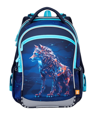 TOPGAL COCO24016 školský batoh s vlkom pre chlapca – školský set 1. stupeň ZŠ