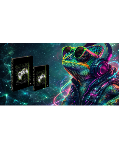 Chlapčenský školský set TOPGAL CODA25019 Level poznania – ergonomický batoh s herným motívom a moderným dizajnom