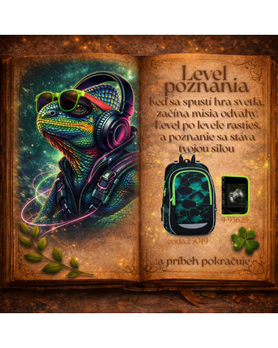 Chlapčenský školský set TOPGAL CODA25019 Level poznania – ergonomický batoh s herným motívom a moderným dizajnom