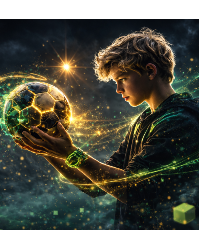 Chlapčenský školský set TOPGAL ENDY24015 Zlatá vízia – ergonomický batoh s moderným športovým motívom