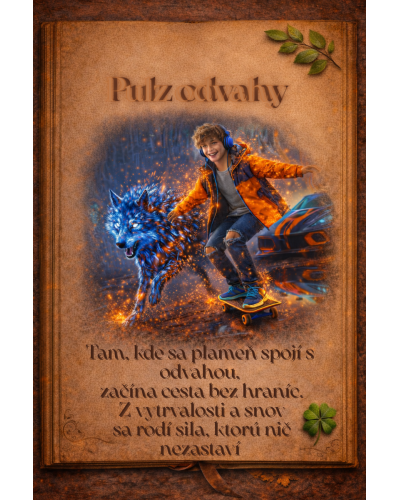 TOPGAL COCO24016 školský batoh s vlkom pre chlapca – školský set 1. stupeň ZŠ