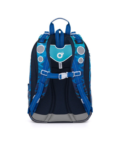 TOPGAL LYNN25017 chlapčenský školský set – batoh s motívom rýchlosti a športového auta