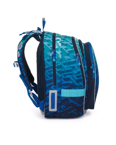 TOPGAL LYNN25017 chlapčenský školský set – batoh s motívom rýchlosti a športového auta