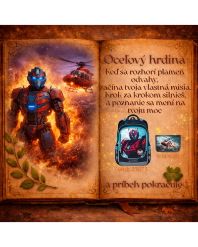 TOPGAL ENDY25075 chlapčenský školský set – školský batoh s motívom superhrdinu