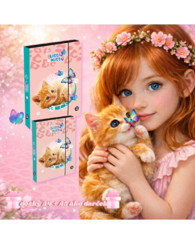 Nežná blízkosť – dievčenský školský set s batohom Topgal COCO 26006 a peračníkom s mačiatkom