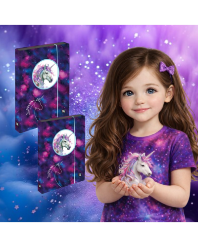 Dievčenský školský set Galaktická princezná TOPGAL COCO24006 s batohom a modelkou v galaktickom štýle