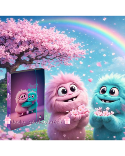 Dievčenský školský set TOPGAL ENDY24005 Horské objatie – batoh a peračník s horským motívom