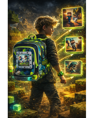 Chlapčenský školský set TOPGAL ENDY24015 Zlatá vízia – ergonomický batoh s moderným športovým motívom