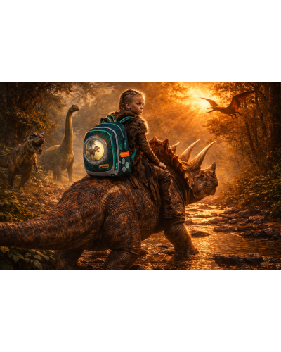 chlapčenský školský set TOPGAL ENDY23039 – školský batoh s motívom jazdca