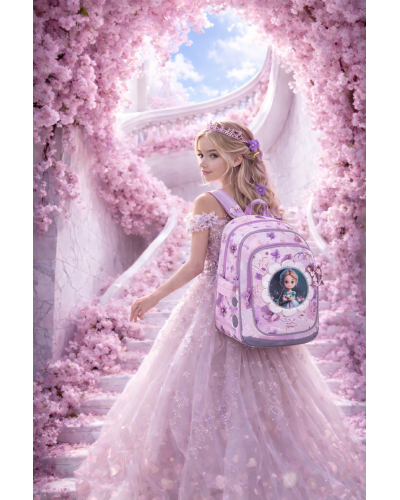 Strieborná neha – dievčenský školský set s batohom Topgal ENDY 26003 a peračníkom Pegas