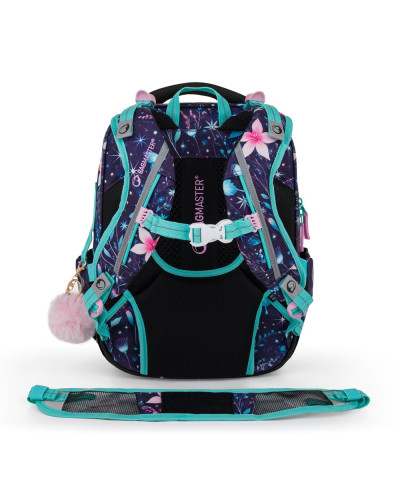 školský batoh Bagmaster Beta 26A motýliková princezná hlavný pohľad