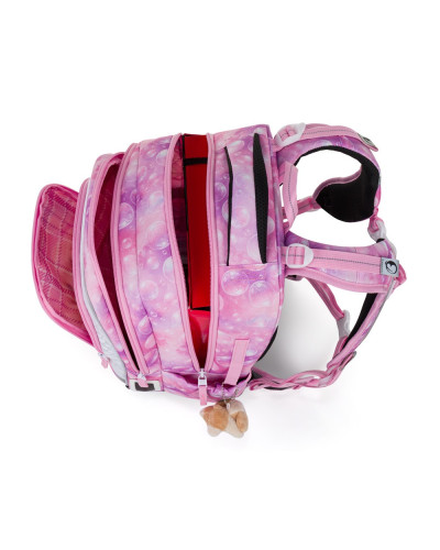 dievčenský školský batoh Bagmaster Beta 26A s roztomilým psíkom spredu