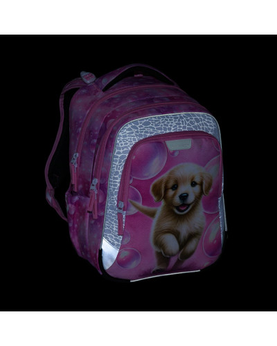 Školský set pre prváčky Bagmaster LUMI 26A so psíkom – batoh a peračník🐶