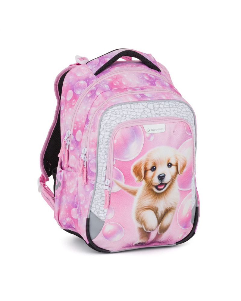 Školský set pre prváčky Bagmaster LUMI 26A so psíkom – batoh a peračník🐶