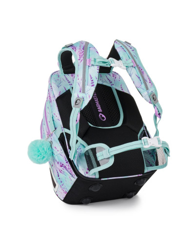 školský batoh LUMI 26B levanduľový cval – hlavný obrázok s koníkom