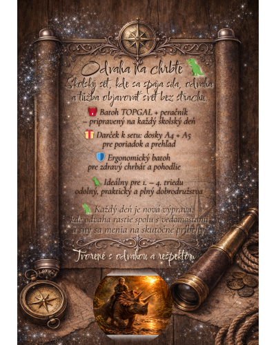 chlapčenský školský set TOPGAL ENDY23039 – školský batoh s motívom jazdca