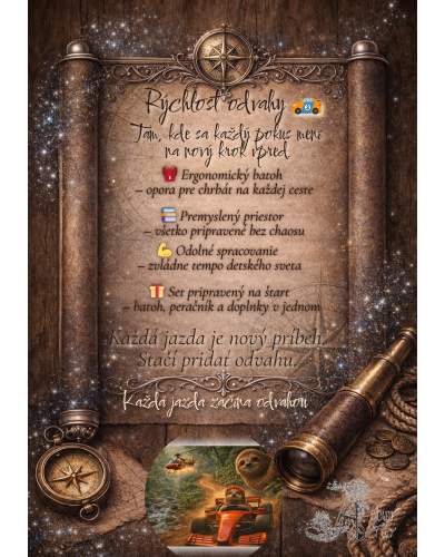 Rýchlosť odvahy školský set TOPGAL ENDY25013 chlapčenský batoh s peračníkom