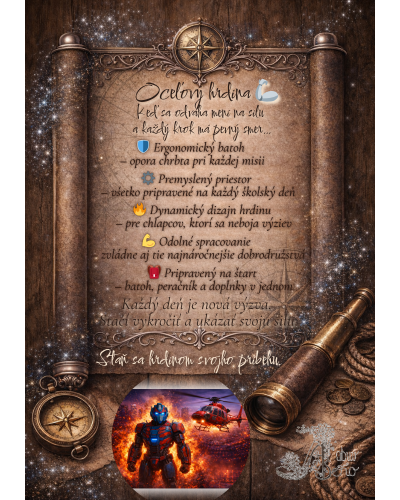 TOPGAL ENDY25075 chlapčenský školský set – školský batoh s motívom superhrdinu