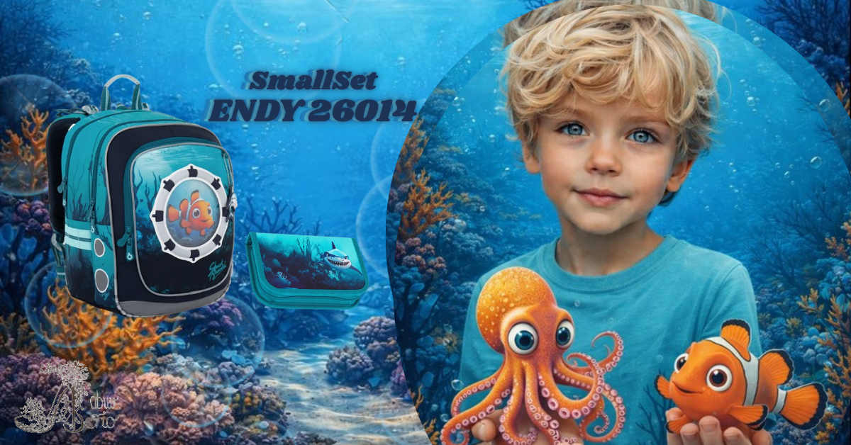 Detail školského setu Topgal Morský svet ENDY 26014