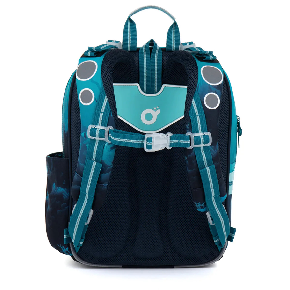 Detail školského batohu Topgal Morský svet ergonomický chrbát