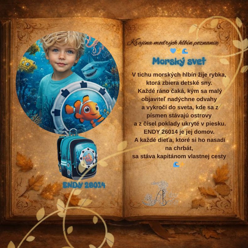 Školský set Topgal Morský svet pre chlapca