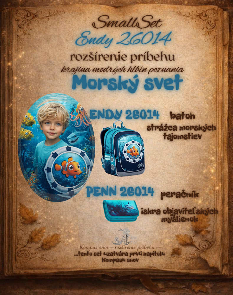 Chlapec s batohom Topgal Morský svet