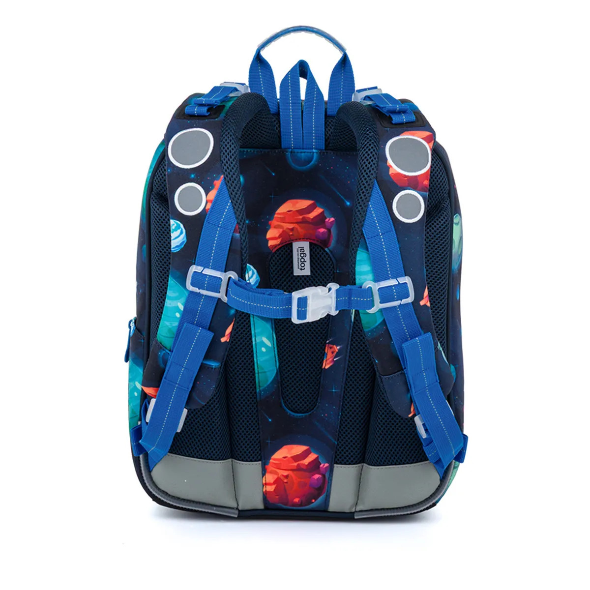 Chlapec s batohom Galaxia poznania vesmírny motív