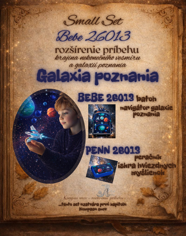 Chlapec s batohom Galaxia poznania