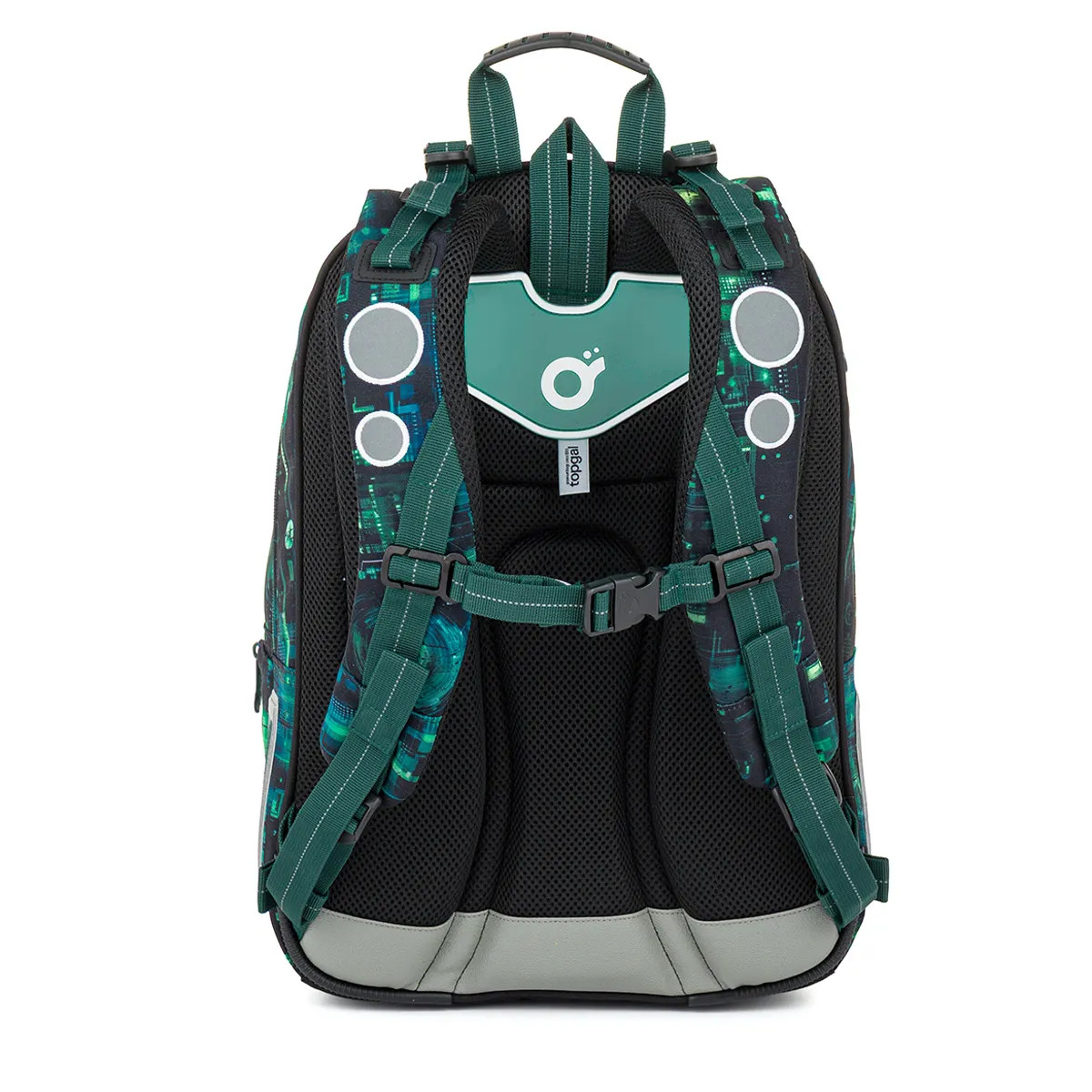 Chlapec s batohom LYNN 26019 Kyber poznanie školský batoh Topgal