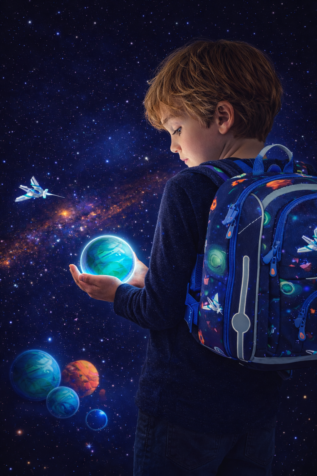 Kompas snov – vesmírny motív školského setu