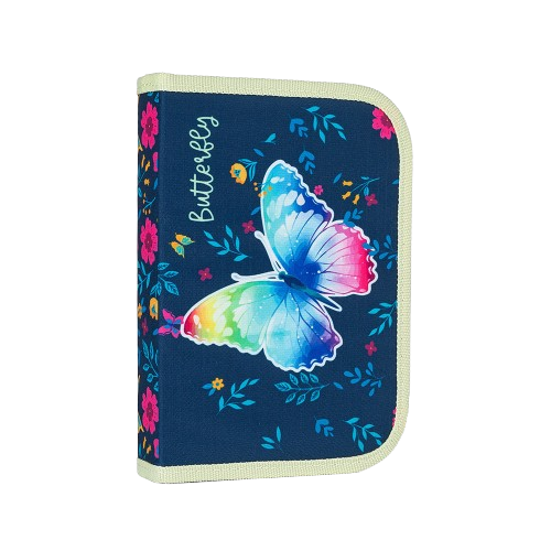 Školský peračník s motýlikmi – zatvorený