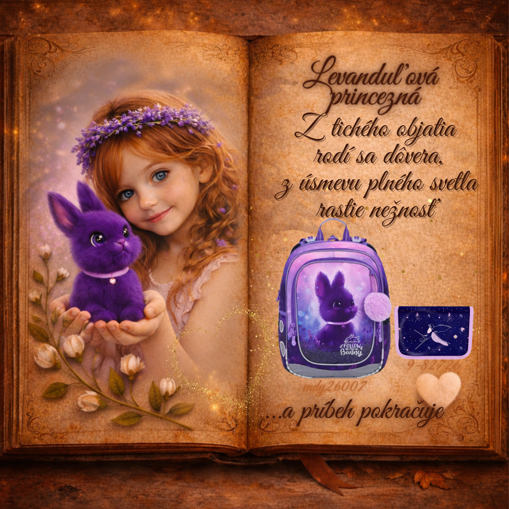 Levanduľová princezná – školský set Topgal