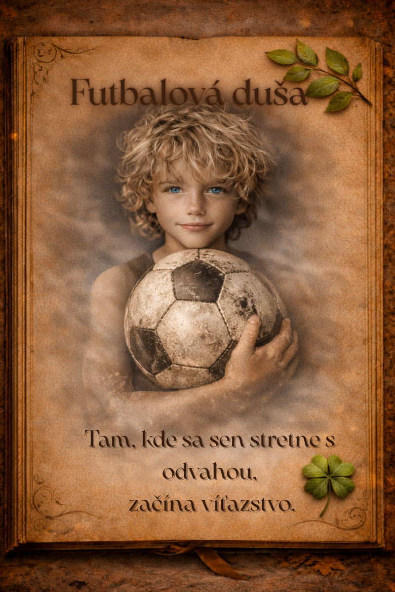 Futbalová duša – príbehový vizuál k chlapčenskému školskému setu