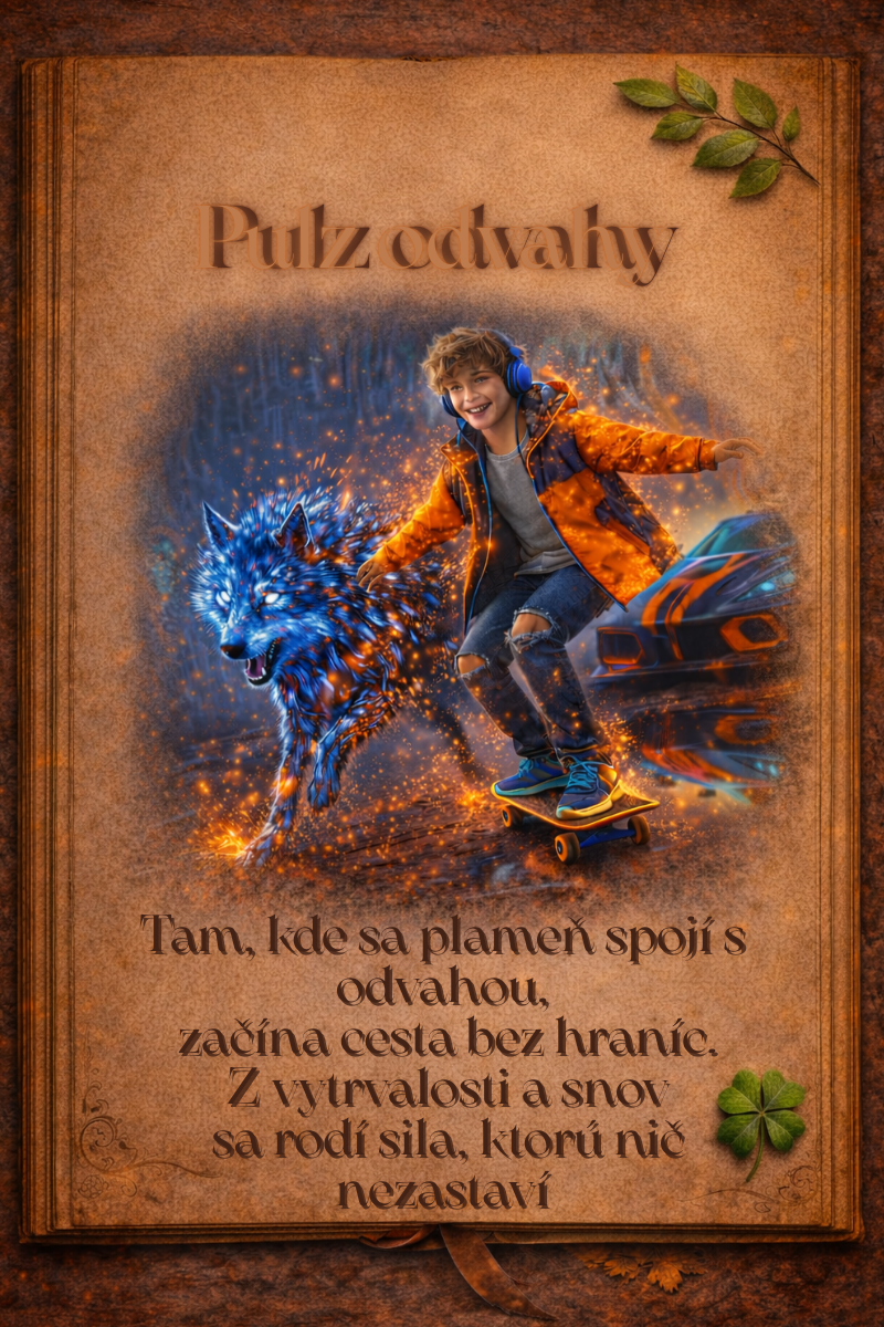 Príbehový vizuál – vlk a odvaha školáka