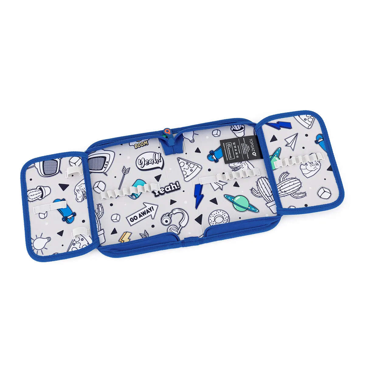 Detail školského peračníka Galaxia poznania s výbavou